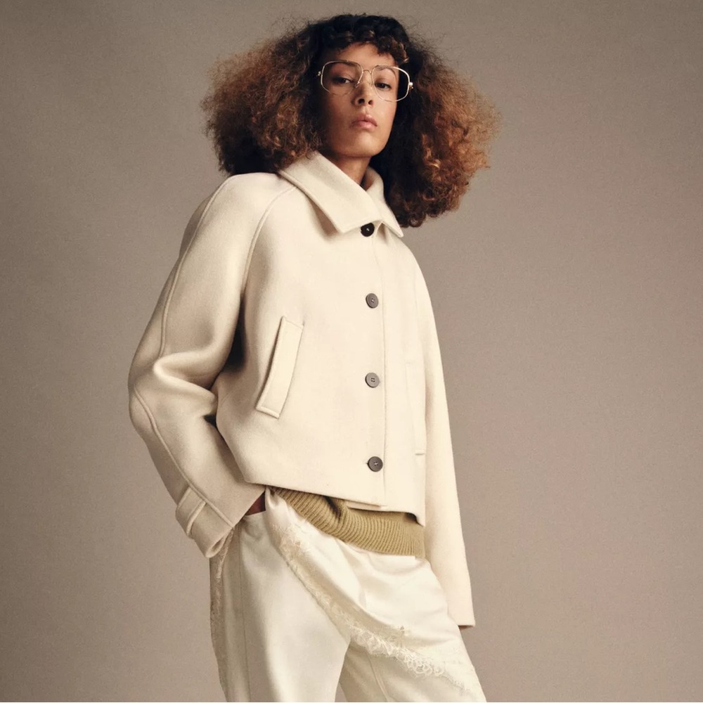 ZARA Collection WOOL SHORT COAT. M. NWT
